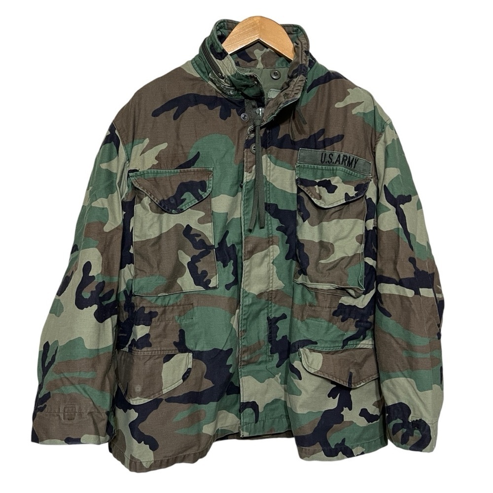 US Army Camo Jacket Men Size Medium X Short